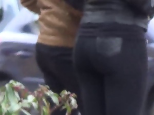 Candid - Teen Ass In Tight Black Jeans
