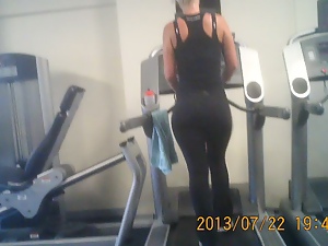 Great ass on treadmil