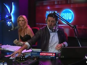 Radio show with topless girls playing games