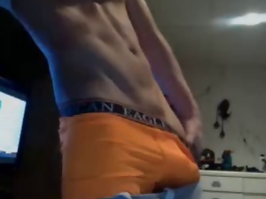 Handsome Straight Boy With Monster Cock Cums On Cam
