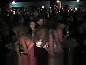 Two Girls Groped In A Crowd