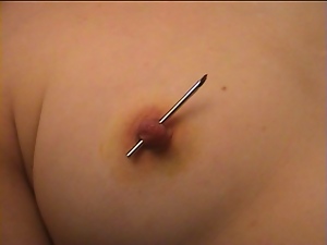 piercing of my slave&#039;s tits