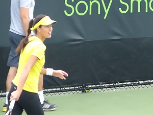 Ana Ivanovic hot as hell in spandex