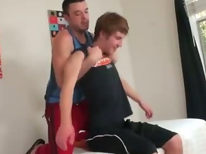 Straight guy amateur gets a massage