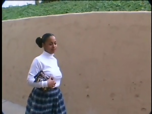 Little Black School Girl Tracy Is Selling Ass Candy