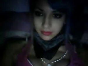 Argentinian teen flash tits on webcam