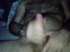 Jerking off for my wife in skype