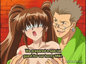 Blindfolded hentai anime busty babes spanking