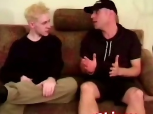 two bisexual men sharing blonde whore