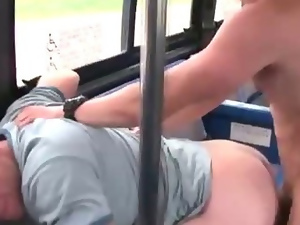 Young teenager gets fucked in the bus