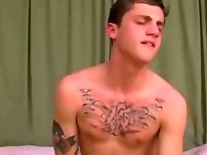 These two tattooed ripped teens enjoy as they fuck