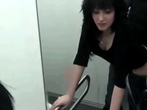 Sex in public toilet