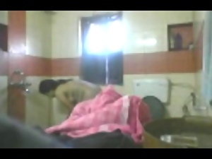 Indian Aunty&#039;s Bath Capture by hidden cam