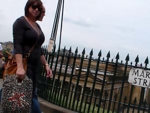 Candid Big Boobs In Edinburgh Look At Camera