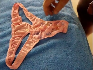 Cum on lace thong
