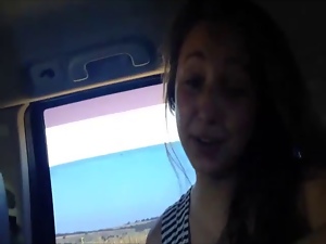 Teen Girlfriend Sucking My Dick In The Car