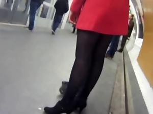 Another Black Tights Candid