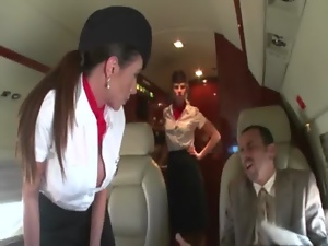The private jet hostesses will not stand for that