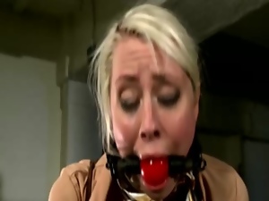 Blond sub gets ruled over her dom