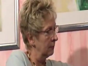 Nerdy Granny With Eyeglasses Gets Fucked Hard
